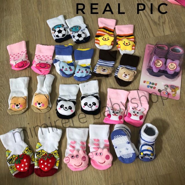 Kaos Kaki Boneka Impor 0-6 bulan / Kaoskaki Boneka untuk Bayi