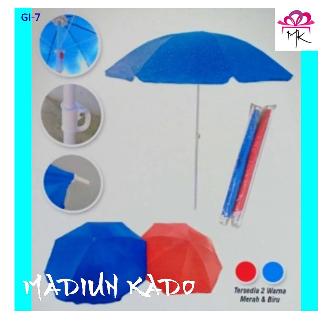 Payung Pantai Polos 240 cm