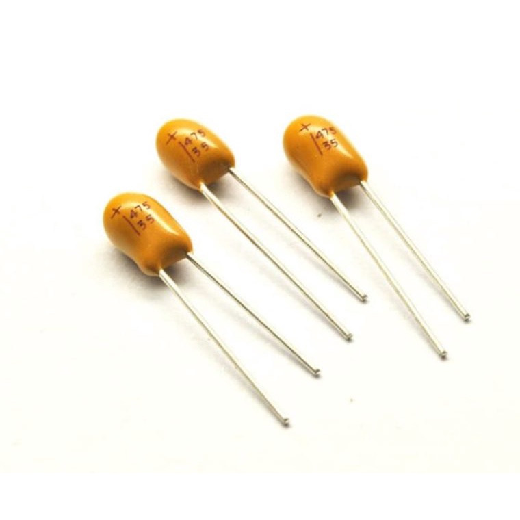 Kapasitor Capasitor Tantalum 105 1 uf mikro 35 volt