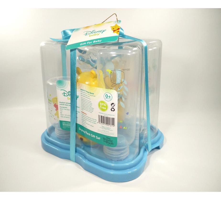 CCY Botol Susu + Drying Rack Set Disney Isi 4 Winnie The Pooh | Kado Bayi .