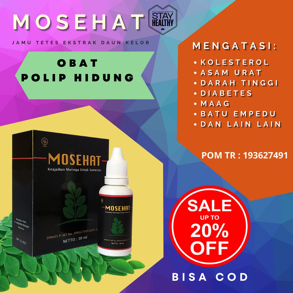 Mosehat Obat Polip Hidung Herbal Halal BPOM