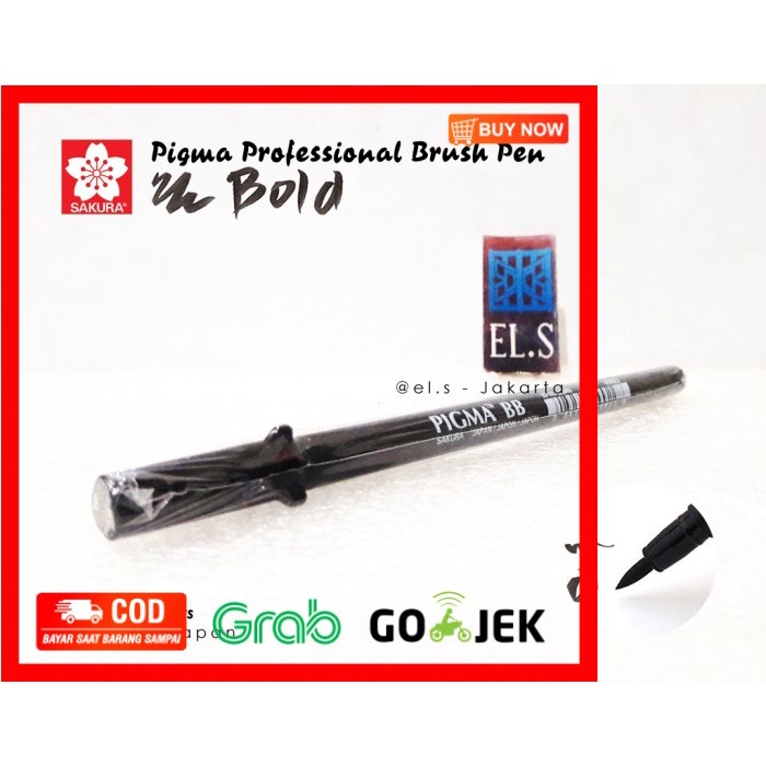 

(BISA COD) Sakura Pigma Professional Brush Pen Bold