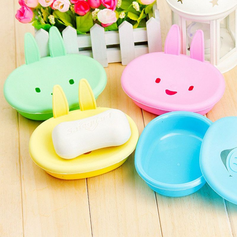 Tempat Sabun Rabbit / Kotak Sabun Kecil Motif Lucu Kelinci