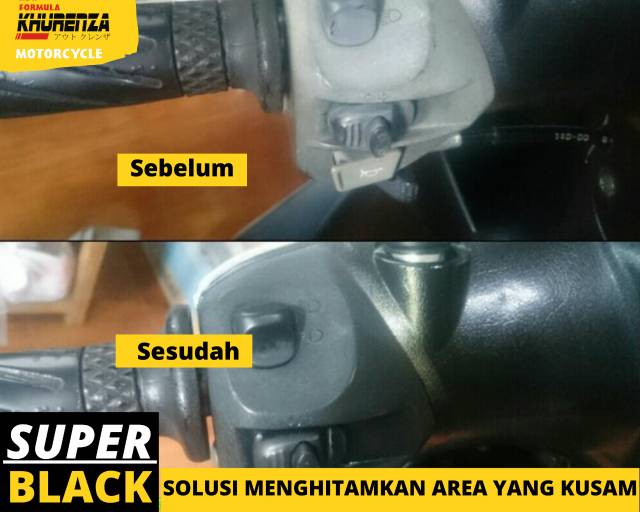 Penghitam motor penghitam body motor bodi kasar doff dasboard permanen terbaik  murah SUPER BLACK