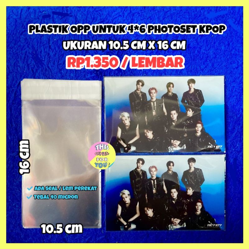 [READY] PLASTIK OPP / SLEEVE SEAL 4x6 PHOTOSET MINI POSTCARD IMPORT KOREA SELLKOR TEBAL UNTUK PACKIN