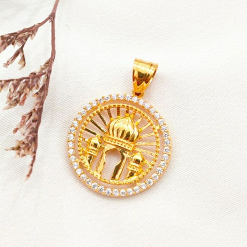 Liontin Emas asli model hati full