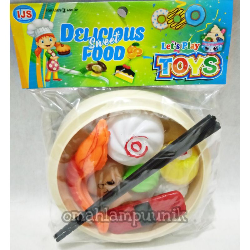 MAINAN ANAK DELICIOUS FOOD DIMSUM SET/ MAINAN MASAK MASAKAN DIMSUM