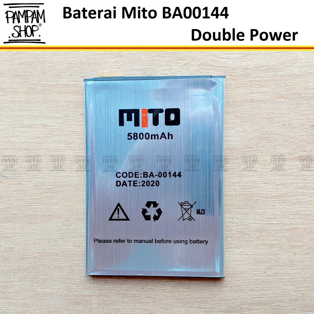 Baterai Handphone Mito Fantasy A36 W1 2019 BA-00144 BA00144 Original Double Power Battery Batre HP