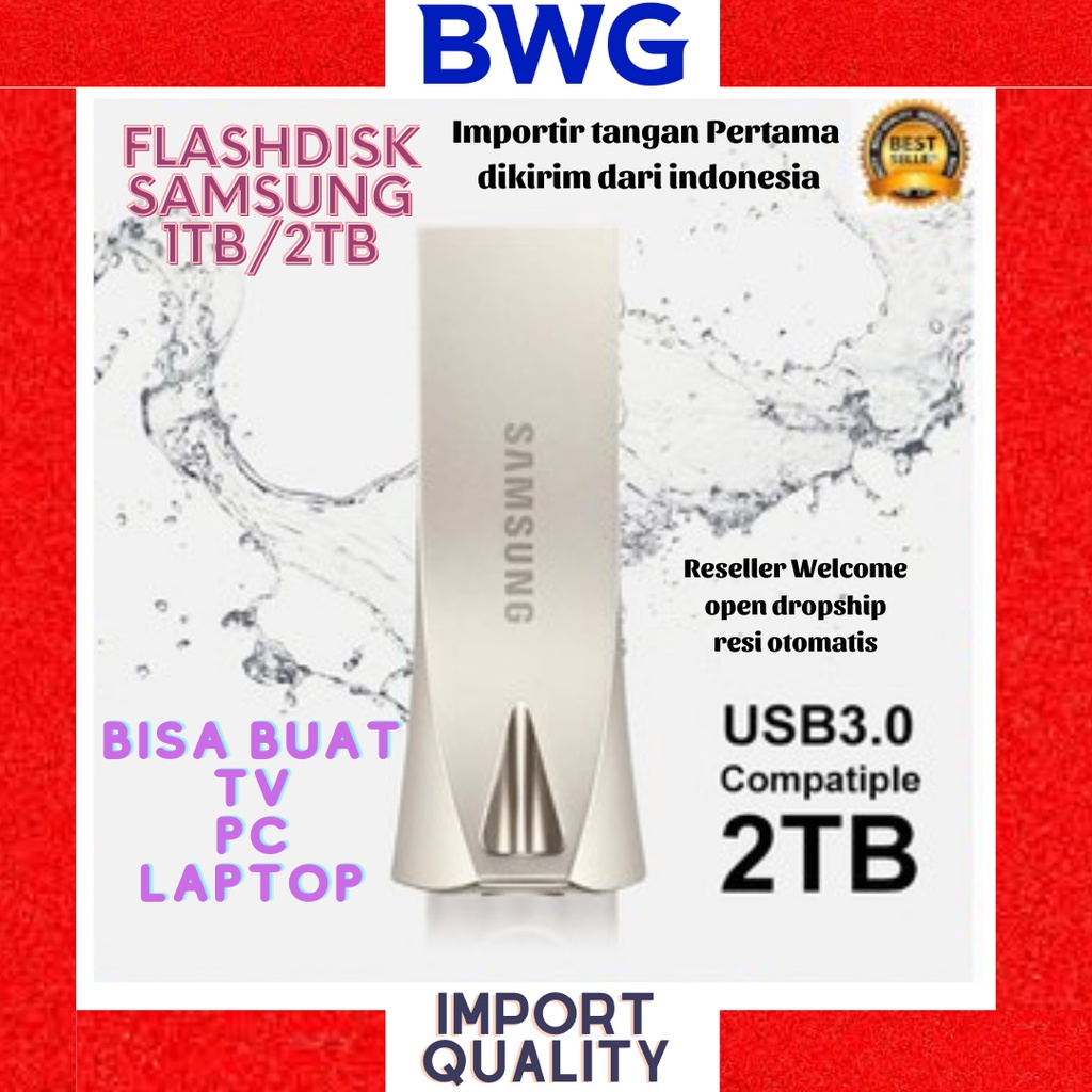 Samsung FlashDrive 1TB/2TB Usb 3.0 Flashdisk High Speed Capacity Flashdisk metal