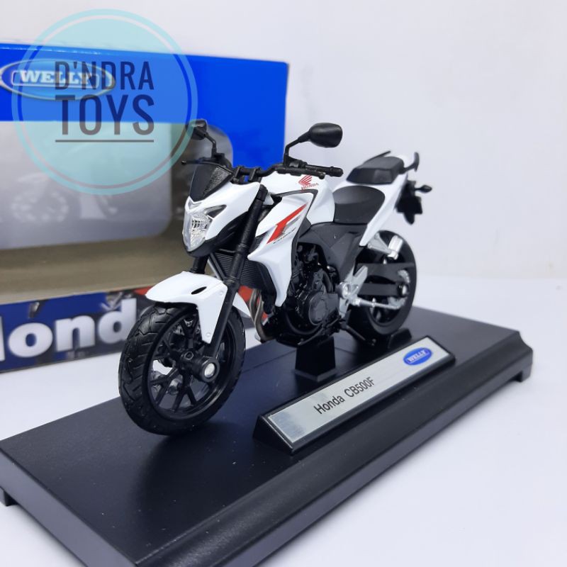 Diecast Motor Honda CB500F Welly 1/18 Die-Cast Motoran Sport Harga Murah