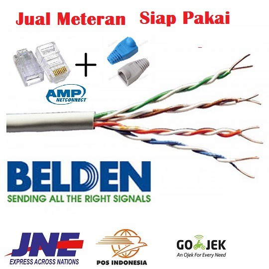 Meteran KABEL LAN UTP Cat5 / Cat 5e BELDEN Made In USA ORIGINAL Cat5e