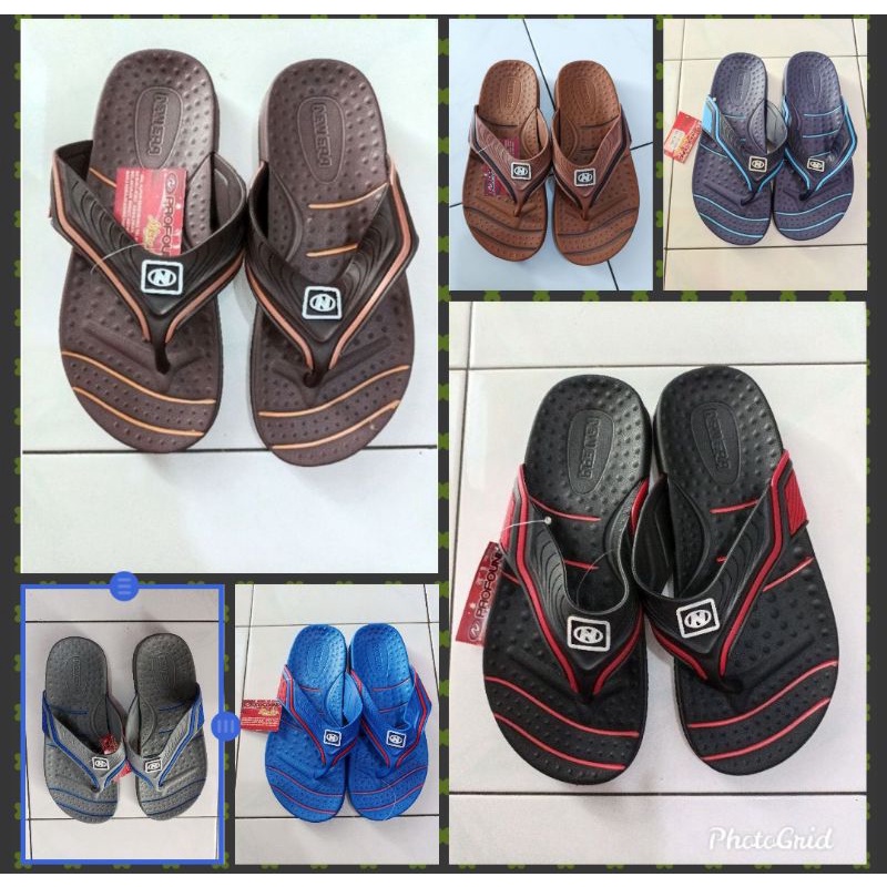 Sandal Jepit Pria New Era MB E 5021 (BSR) Besar Jumbo Karet Lentur Santai Rumah Sehari-hari Ringan E
