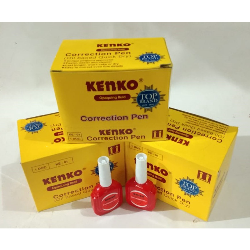 

TIP EX KENKO KE-01 CORRECTION FLUID BOTOL KE 01 MERAh