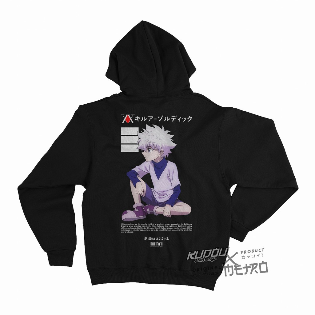 Hoodie Killua Zoldyck Fear Hunter X Hunter Anime Manga Premium  Unisex