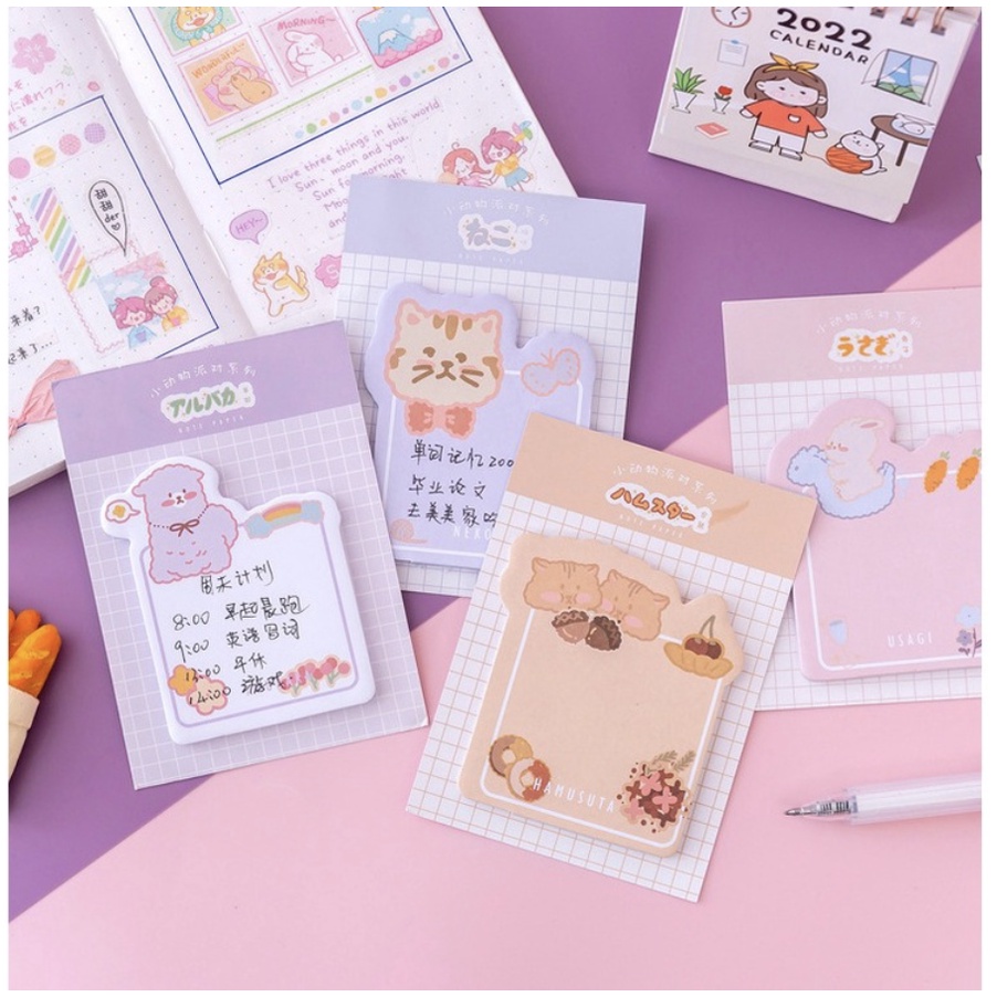 【GOGOMART】Sticky Notes Tempel / Memo Catatan Pembatas - Animasi Kartun