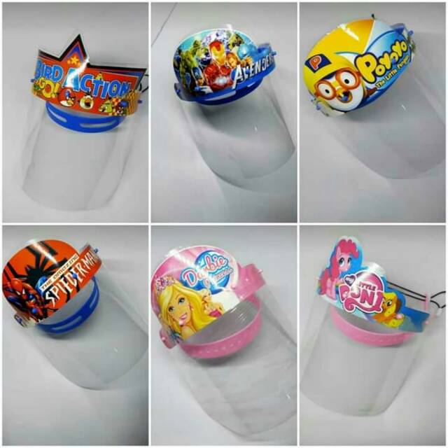 Faceshield Anak Karakter