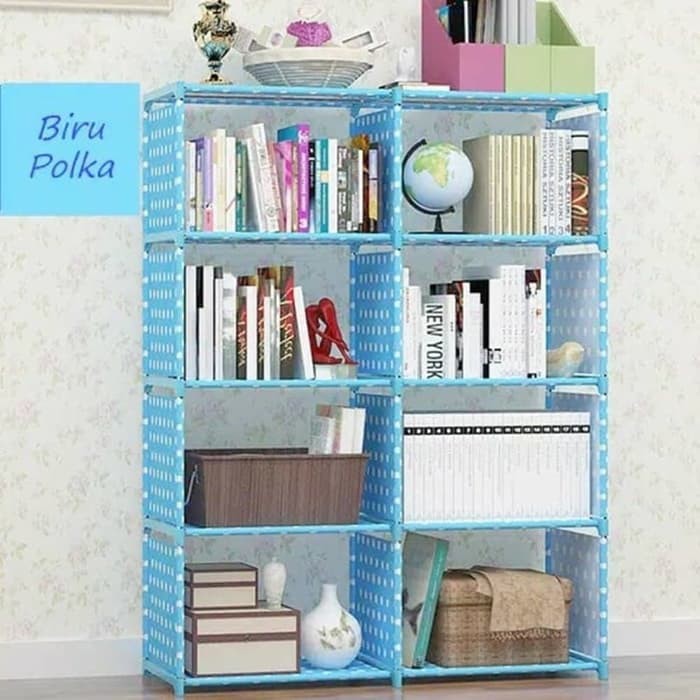RAK BUKU /PENYIMPAN BUKU LEMARI SERBAGUNA 2 SISI/RAK BUKU MULTFUNGSI RB- 2x5 ,SHENARHOUSEHOLD