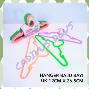 HANGER BAJU - UK ANAK - PLASTIK WARNA