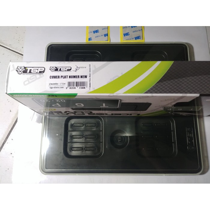 SALE -  Cover Plat Nomor Motor TGP Hijau Transparan