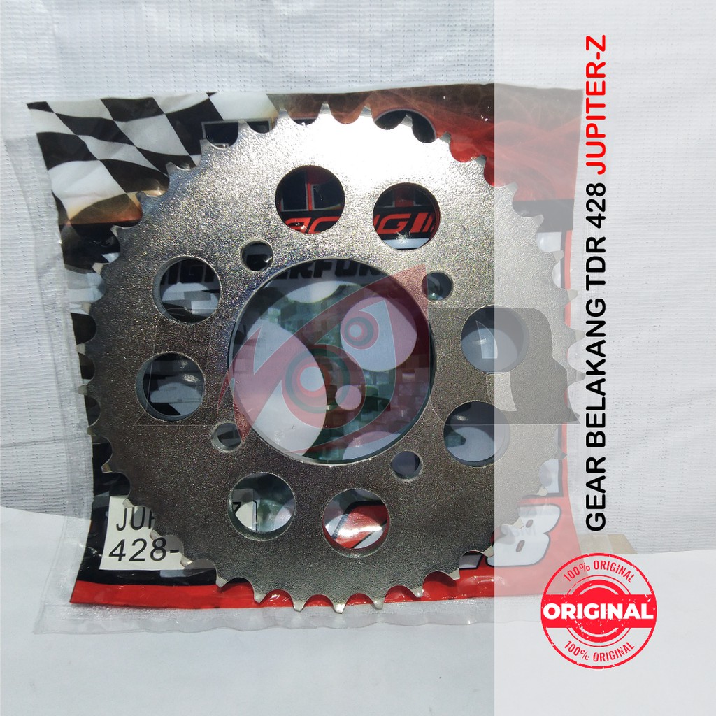 TDR Gear Belakang  Jupiter Z Vega Crypton Gir Rear Racing Part 428 40T