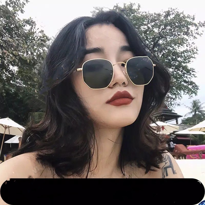 Kacamata Hitam Fashion Trendy Wanita Dan Pria Classic Retro Vintage Anti Silau Sinar Matahari UV Korean Style / Sunglasses Anti UV Import KCH9