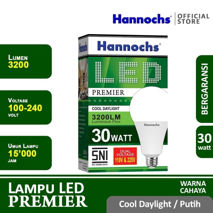 Hannochs Lampu LED Premier 30 watt - cahaya Putih