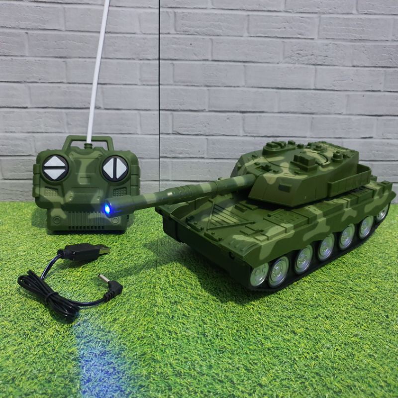 RC TANK WAR MILITARY CHARGE ANAK EDUKATIF - RC TANK BATRE TANAM CHARGE
