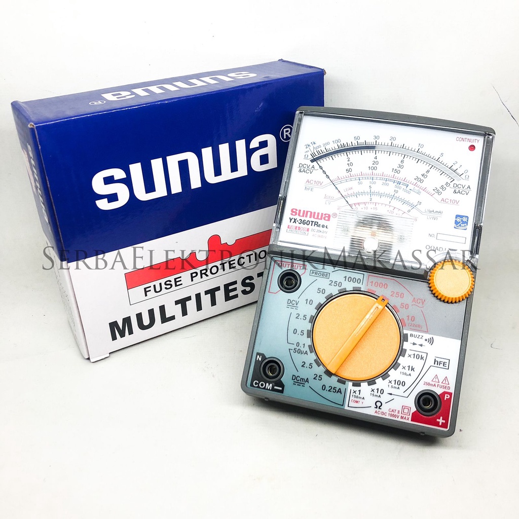 Multi Tester Avometer Multimeter Analog Sunwa YX-360TRN