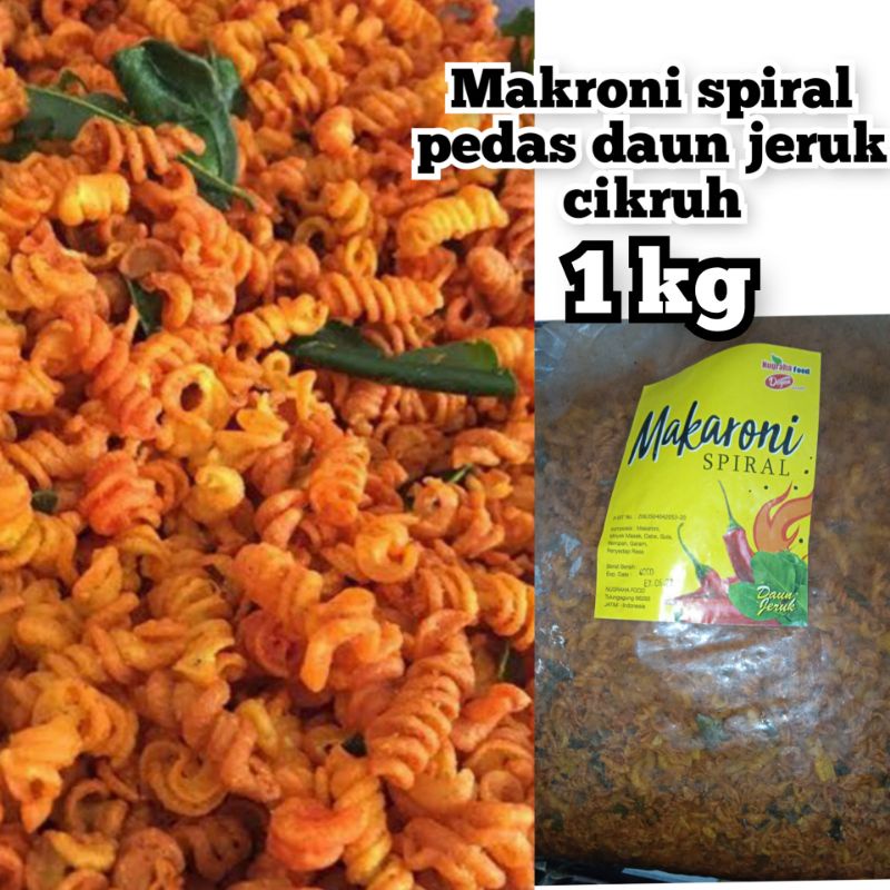 

makaroni spiral pedas daun jeruk cikruh 1 kg