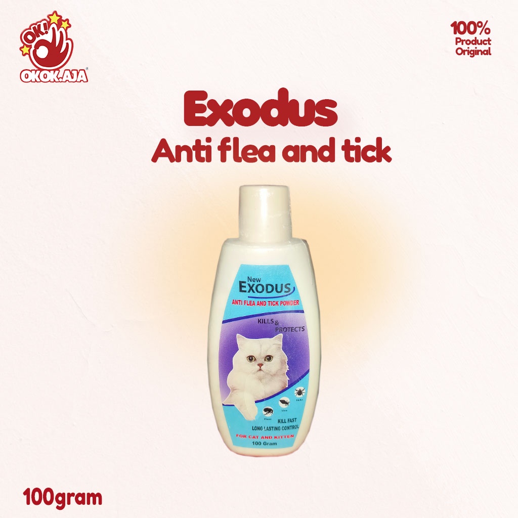 Anti Flea dan Tick (anti kutu) Bedak EXODUS 100gr