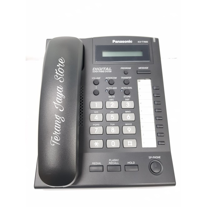 

Telepon Digital Panasonic KX-T7665 Telepon Key Master Pabx (Hitam)
