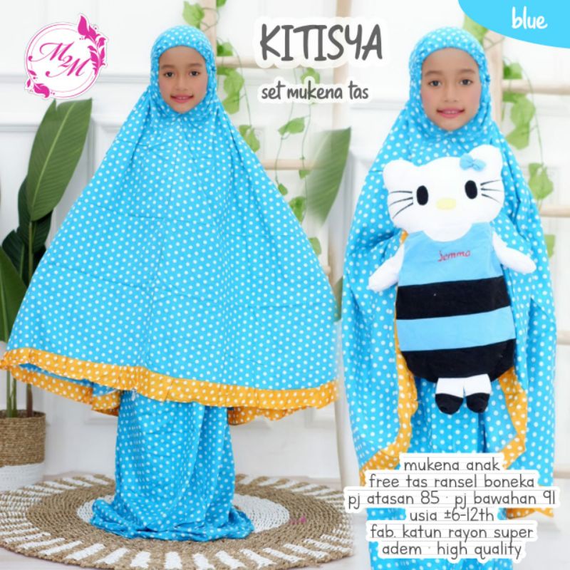 MUKENA ANAK KATUN FREE TAS BONEKA