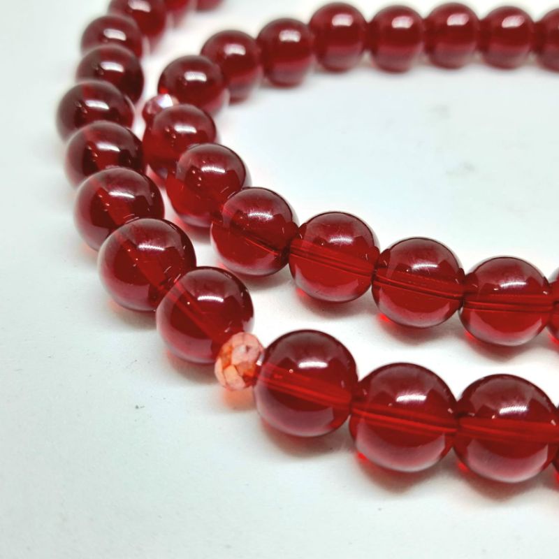 TASBIH BATU MERAH SIYEM 10MM 99BUTIR ORIGINAL