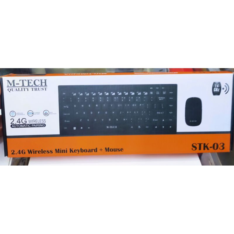 Keyboard &amp; Mouse Wireless/Bluetoot M-Tech Komputer/Laptop