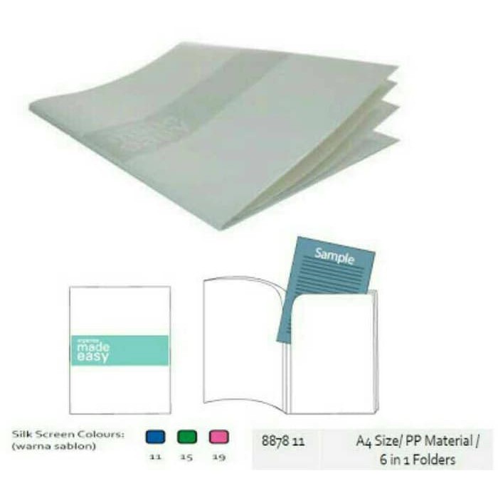 

Map L multi 6 pockets A4 Bantex murah