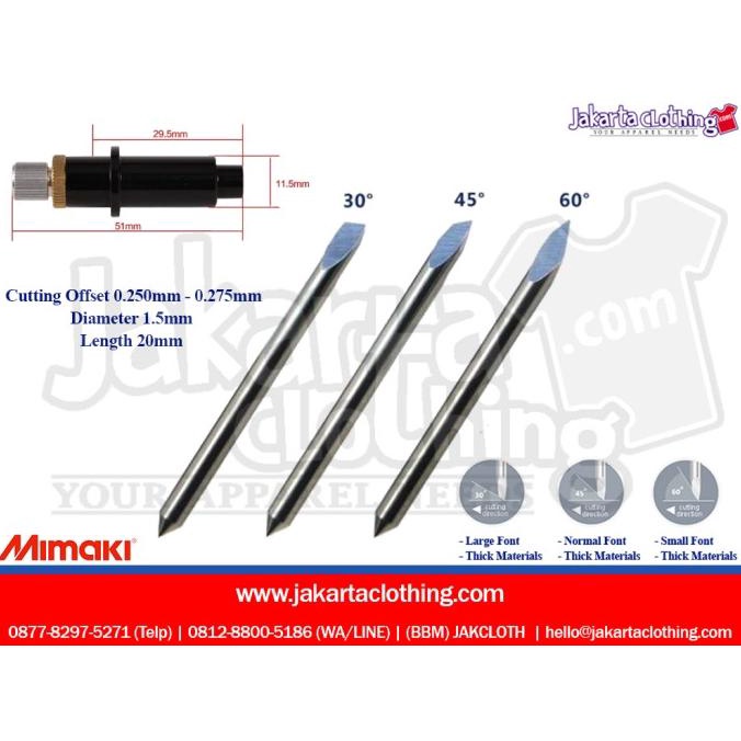 

Pisau Cutting Mesin Mimaki - Kw (45 & 60 Derajat)
