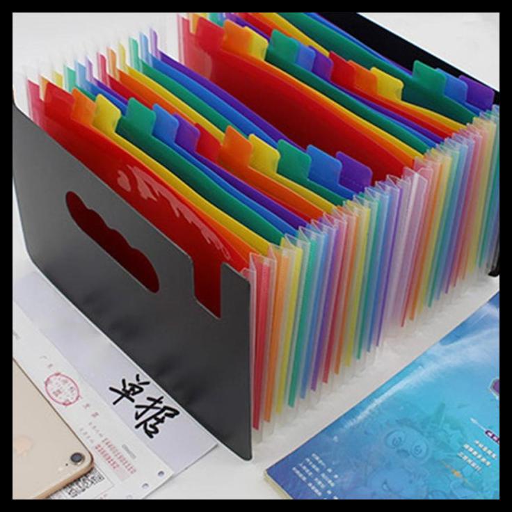 

BEST SELLER !!! 12/24 POCKETS EXPANDING FILE FOLDER A4 MAP DOCUMENT ORGANIZER HOLDER TERLARIS