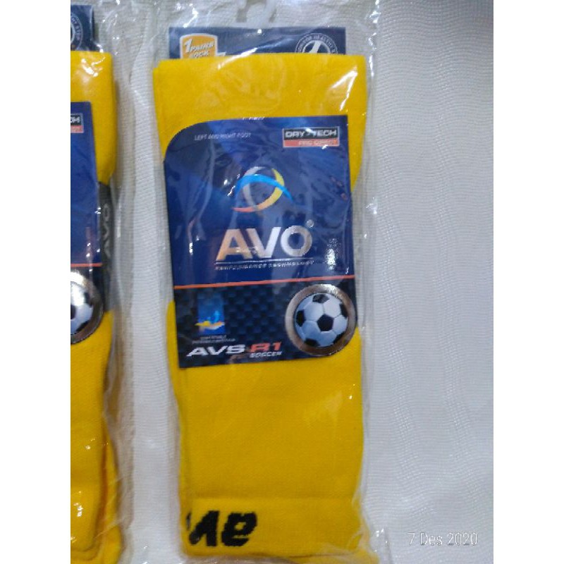 KAOS KAKI BOLA ORIGINAL AVO AVS R1 SOCCER, panjang di atas lutut, ANTI SLIP