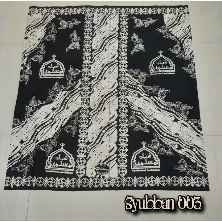 Sarung batik cap hilwa logo syubbanul muslimin-sarung seragam hadroh