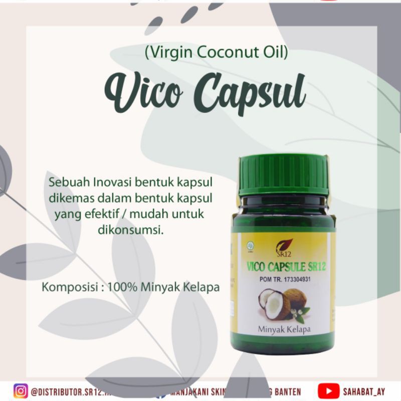 (FreeGift) VCO MINYAK KELAPA ASLI SR 12/VIRGIN COCONUT OIL /OBAT ASAM LAMBUNG/MAAG/GERD