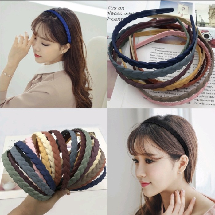 Bando Doff KEPANG KOREA Bandana Model Kepang/Braided Matte Headband