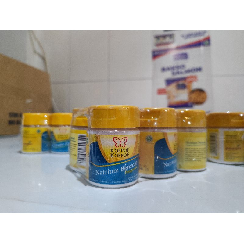 

Koepoe Koepoe / Kupu Kupu Pengawet Makanan Natrium Benzoat 33 gr Koe Poe