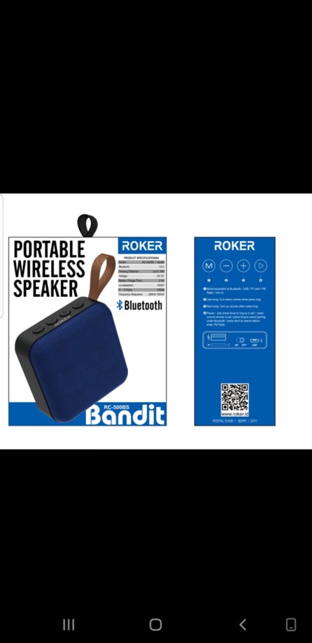 SPIKER BLUETOOTH ROKER BANDIT RC-500BS