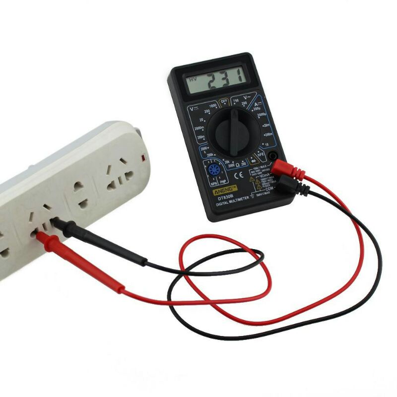 Digital Multimeter AC/ DC Voltage Tester Aneng DT-830Black