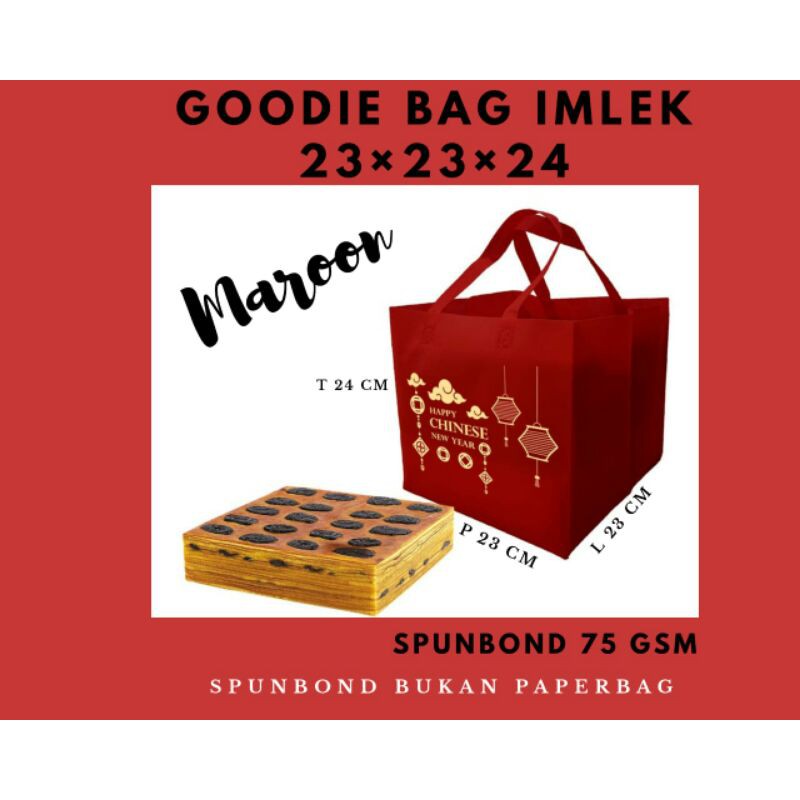 

Goodie Bag Imlek 23x23x24/Spunbond bukan Paperbag