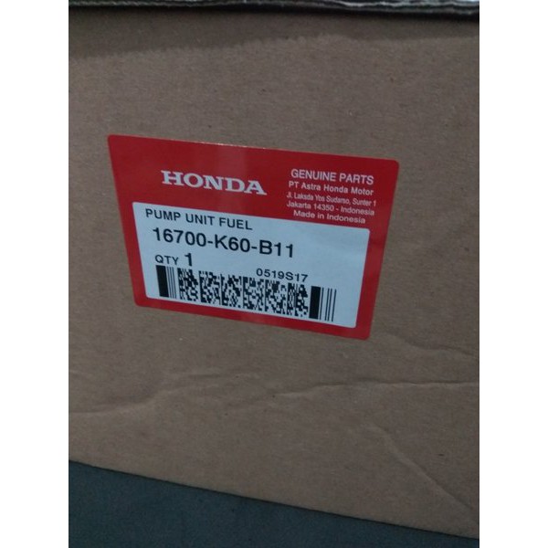 FUEL PUMP VARIO 125 LED 16700K60B11