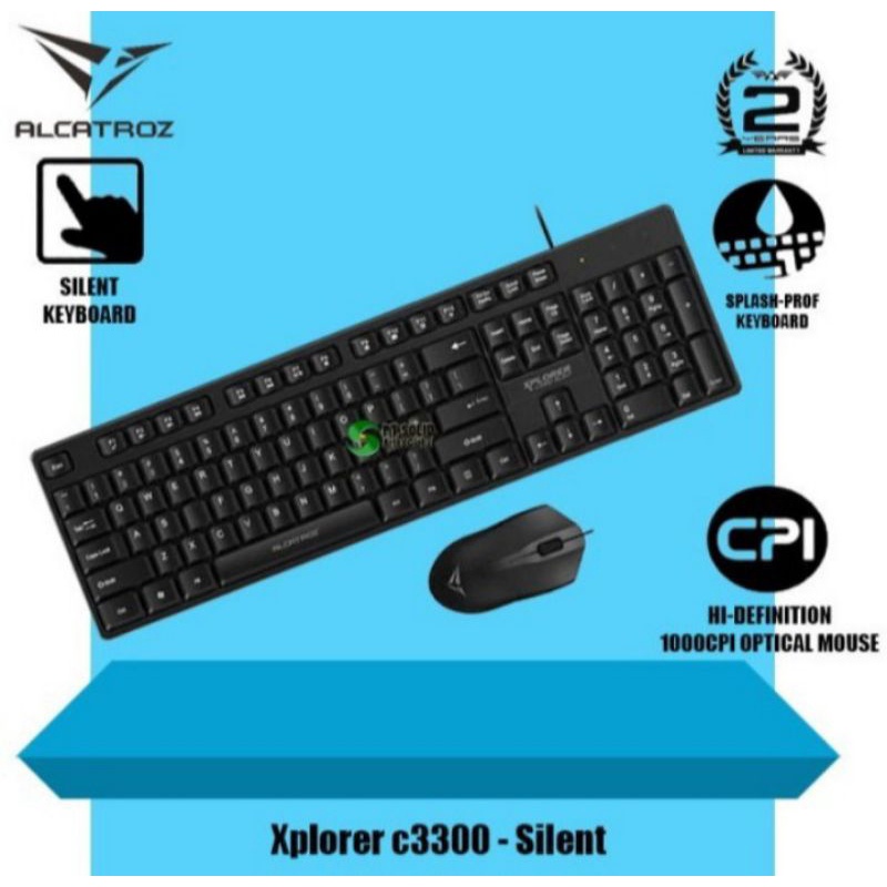 Keyboard + Mouse Silent Alcatroz XPLORER C3300 Silent original