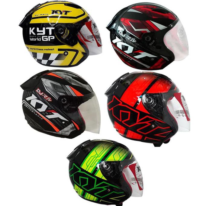 Helm KYT DJ Maru Motif motor gp