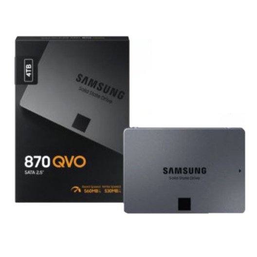Samsung SSD 870 QVO SATA-3 4TB - MZ-77Q4T0BW - Black