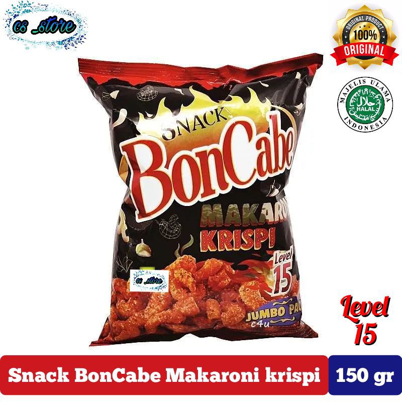 

Snack BonCabe Makaroni Krispi Level 15 - Cemilan Pedas